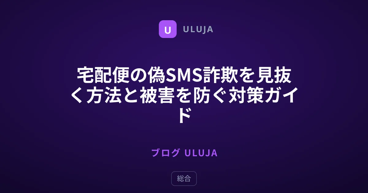 宅配便の偽SMS詐欺を見抜く方法と被害を防ぐ対策ガイド
